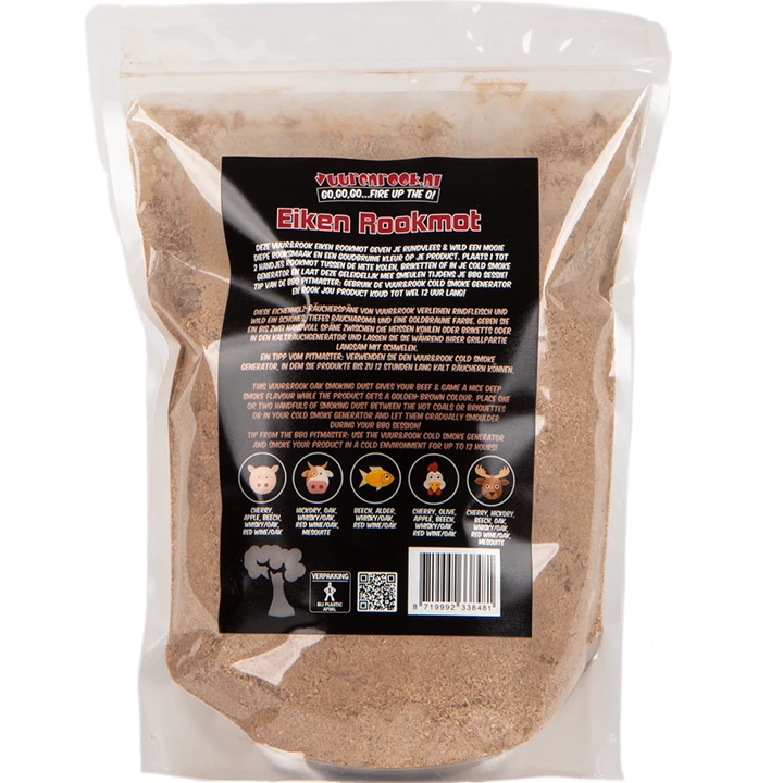 Vuur&Rook Rookmot Eiken 1,5 Kg 2 Vuur&Rook Rookmot Eiken 1,5 Kg - Afbeelding 2