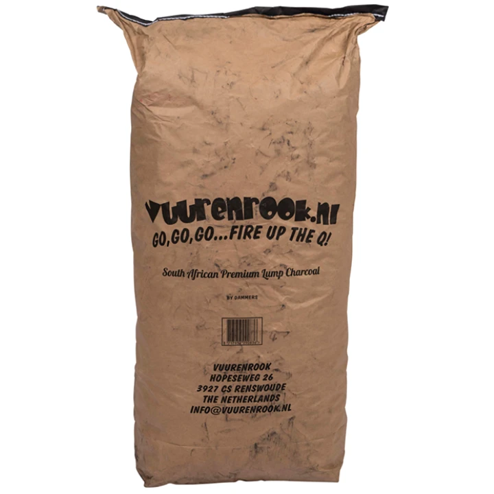 Vuur&Rook South African Premium Lump Charcoal 100% Black Wattle By Dammers 10 Kg 1 Vuur&Rook South African Premium Lump Charcoal 100% Black Wattle By Dammers 10 Kg